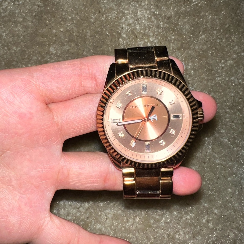 Juicy Couture rose gold watch